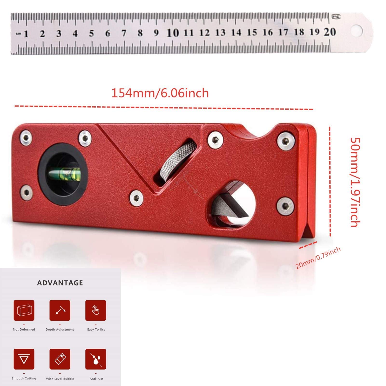 Woodworking Edge Corner Plane,Block Planer,Chamfering Trimming Planer