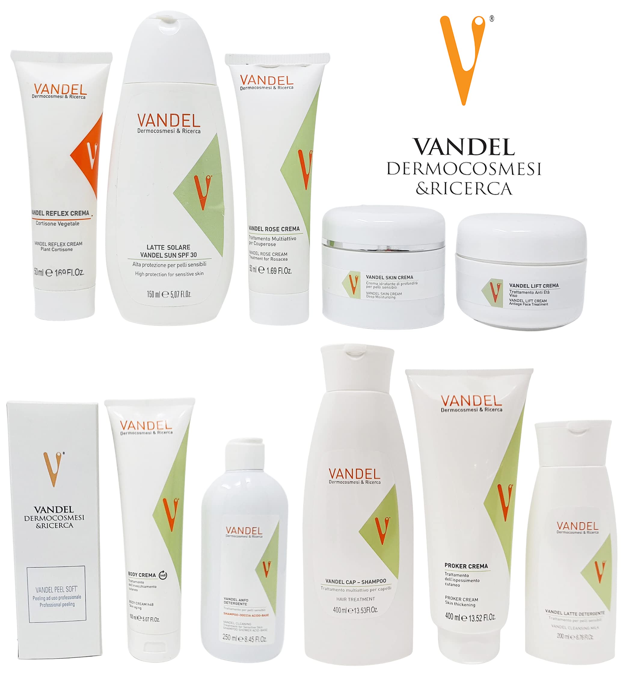 Crema Viso Professionale Trattamento Antiage Vandel Lift 50ml