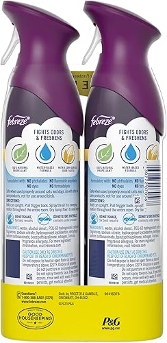 Febreze Air Effects - Ambientador para combatir los olores, higo y ciruela, 8.8 onzas, paquete de 2