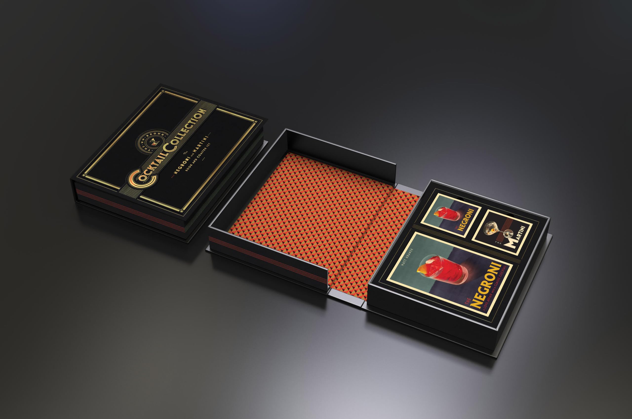 The Negroni and Martini: Book and Coaster Set