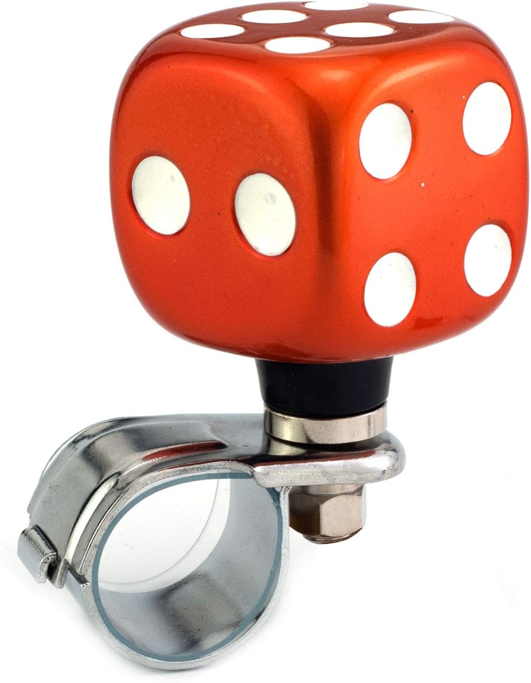 Thruifo Steering Wheel Knob Suicide Spinner, Dice Shape Car Power Handle Grip Knobs