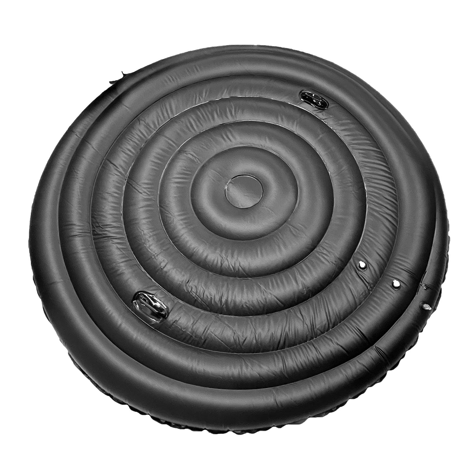 Cubierta inflable para jacuzzi, resistente a la intemperie, tapa aislada con asas, ajustable para jacuzzis y spas redondos de 128 cm, 158 cm, 180 cm, cubierta protectora para exteriores