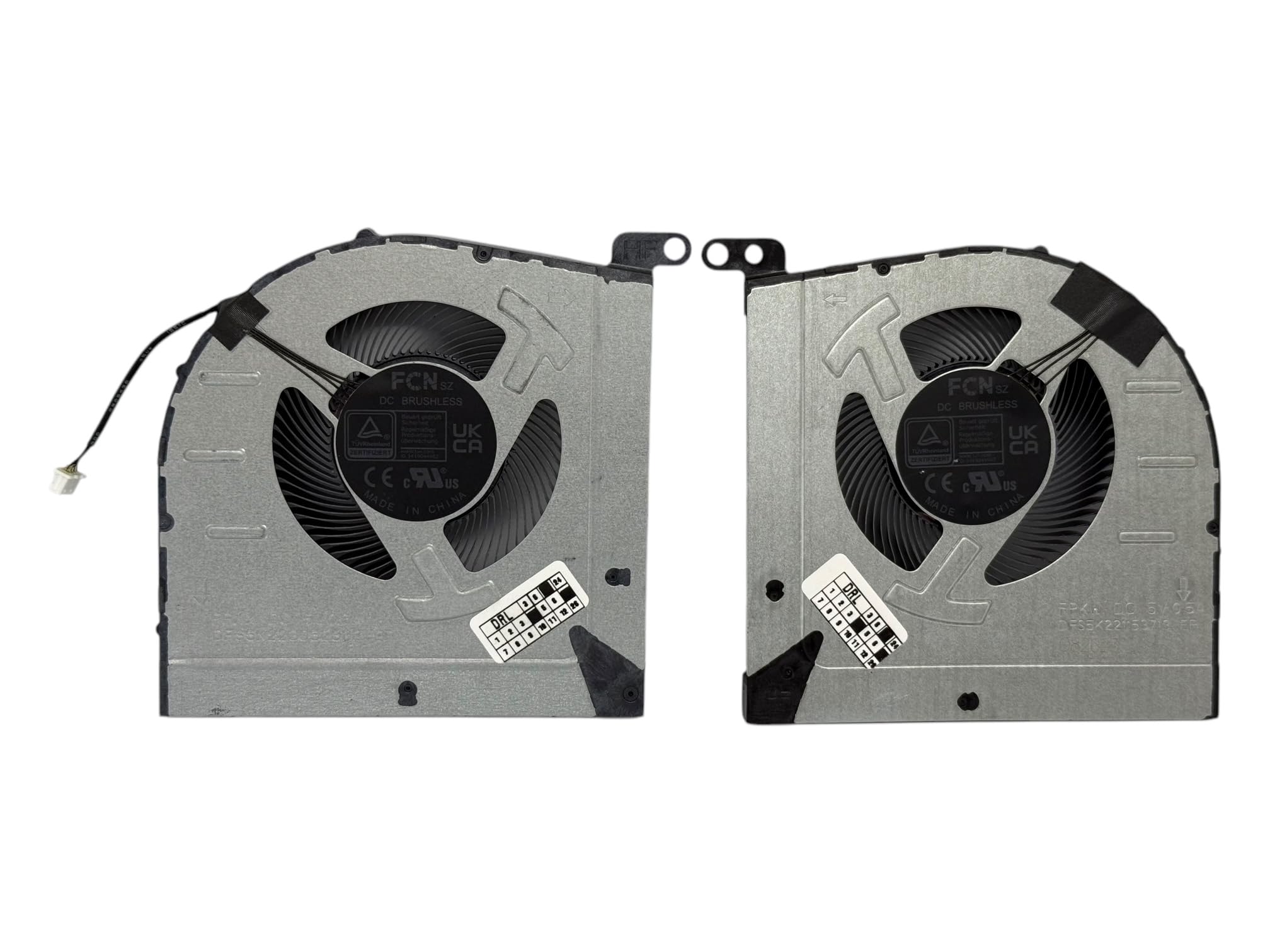 SET Ventilateur de Refroidissement CPU + GPU pour Lenovo IdeaPad Gaming 3 15ARH7, 3 15IAH7, 3 16ARH7, 3 16IAH7 PN : DFS5K223052833, DFS5K221153713, BN8510S5H-003P, BN8510S515151510S51510S5. H-002P