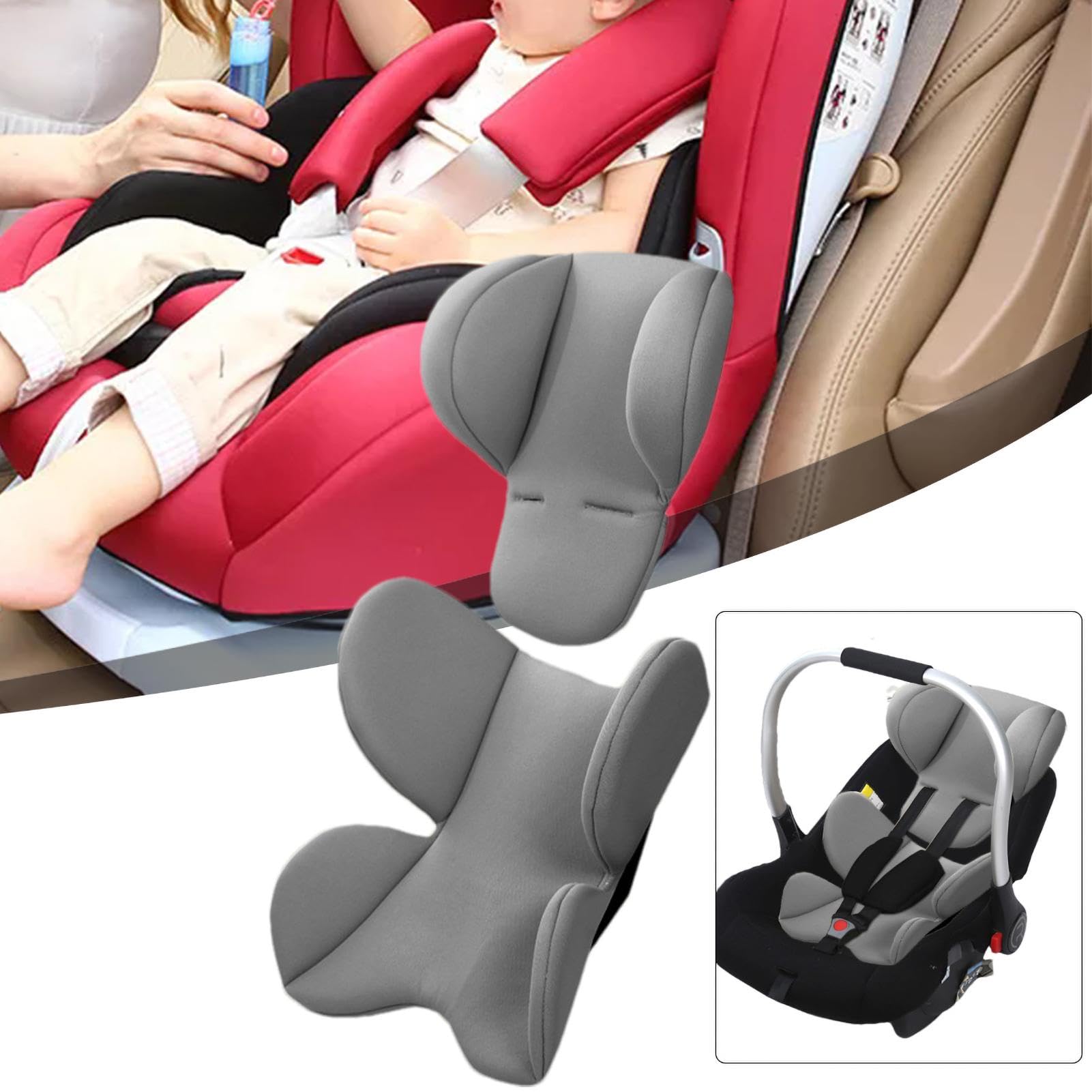 Cuscino Inserto Per Seggiolino Auto Bambini - Supporto Testa E Corpo Ergonomico Per Passeggini E Sedioline - Foto 11