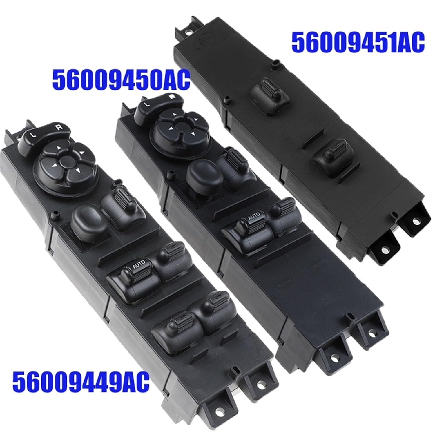 56009449AC 56009450AC 56009451AC Master Window Switch 56009450AB 56009449AB Compatible with 1997-2001 Compatible with Jeep Cherokee XJ Series(15 Pins)