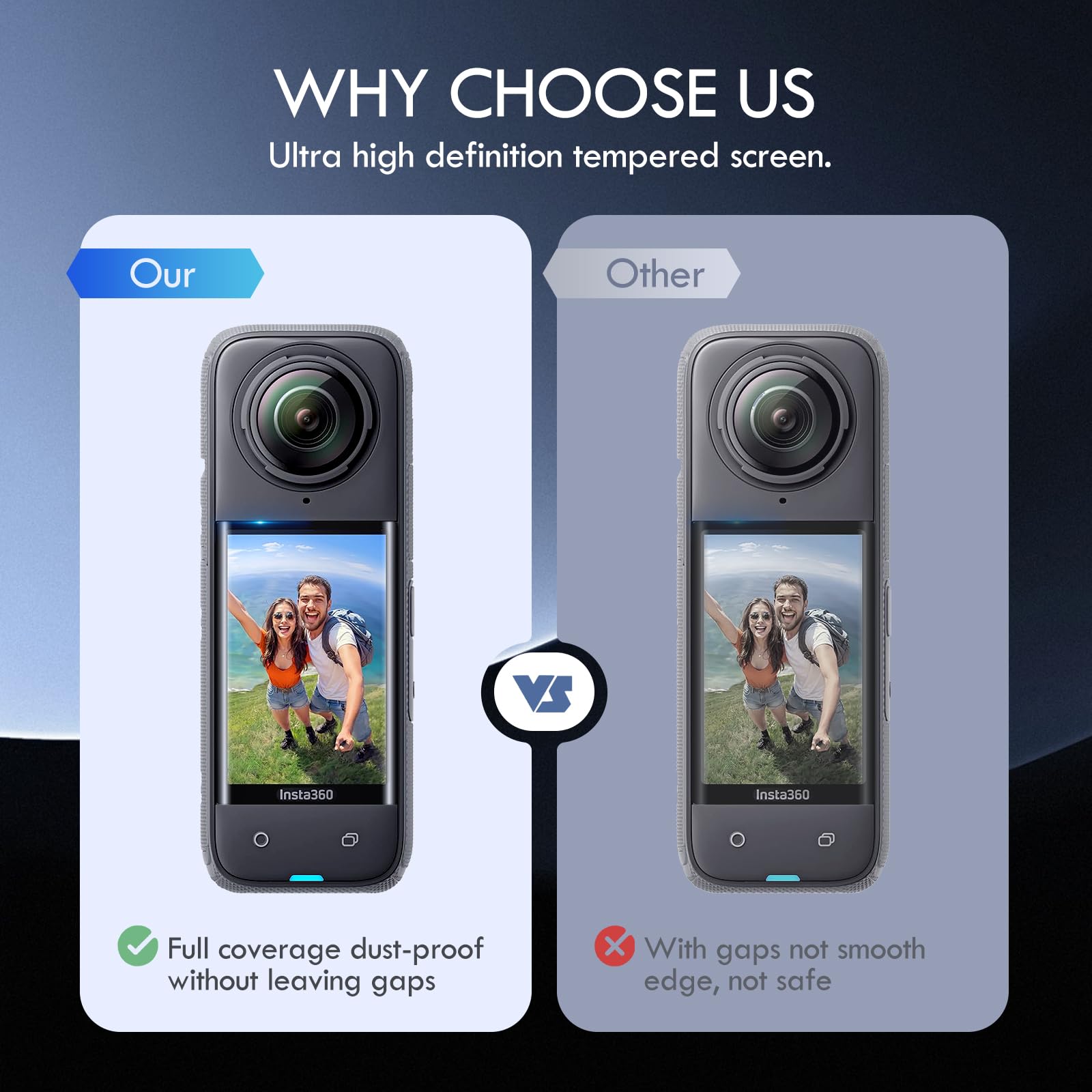 Lens Guard For Insta360 X5 - Optical Glass Protection Waterproof Lens Guard For Insta360 X5 - Optical Glass Protection Waterproof