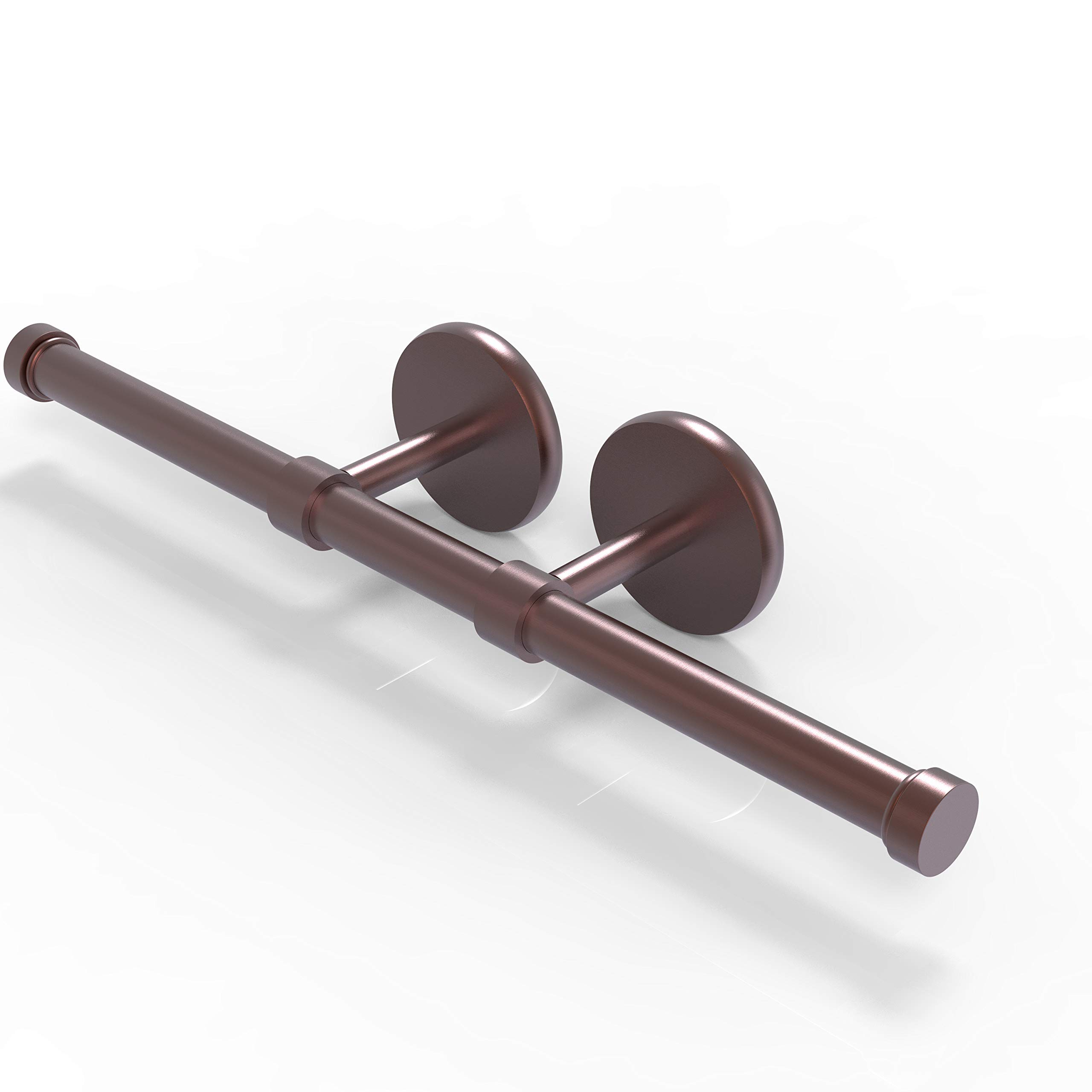 Allied Brass P1000-24-2 Prestige Skyline Collection Double Roll Tissue Toilet Paper Holder, Antique Copper