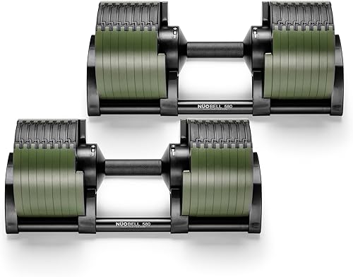 Miniatura 10 de NÜOBELL® Juego de mancuernas ajustables, 5-50 libras o 5-80 libras, modelo Easy Twist 2024-25, juego de pesas todo en uno (par) para el hogar,