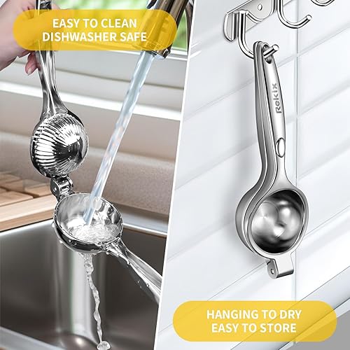 Miniatura 5 de Exprimidor de limón, Exprimidor de limón resistente, Exprimidor de lima, Exprimidor de cítricos manual, Exprimidor de frutas de mano, Exprimidor de