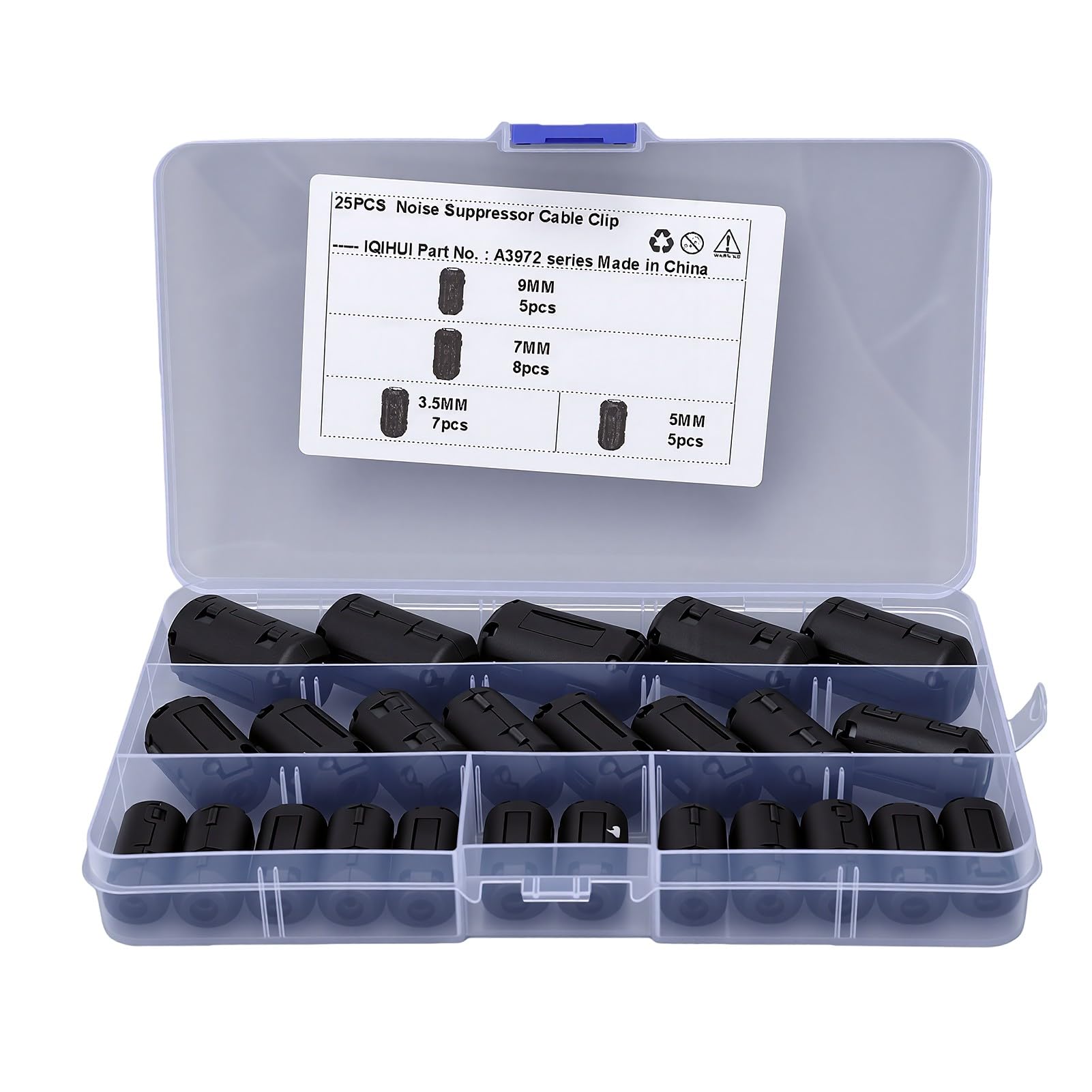 Filtro emi con kit de núcleo de anillo de ferrita Fydun de 25uds 8