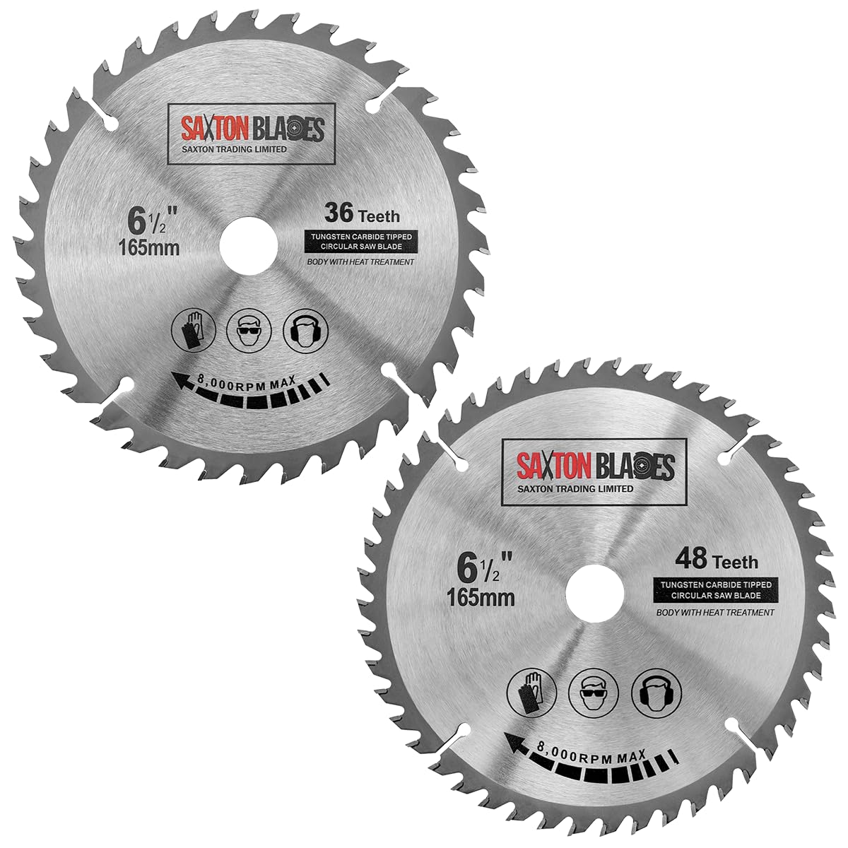 Lame De Scie Circulaire TCT 165 Mm 60 Dents - Compatible Dewalt, Makita, Pour Scies Sans Fil | Coupe Nette, Longue Durée - 7