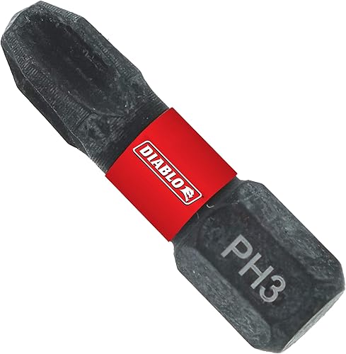Diablo - Brocas Phillips #3 de 1 pulgada (paquete de 5)