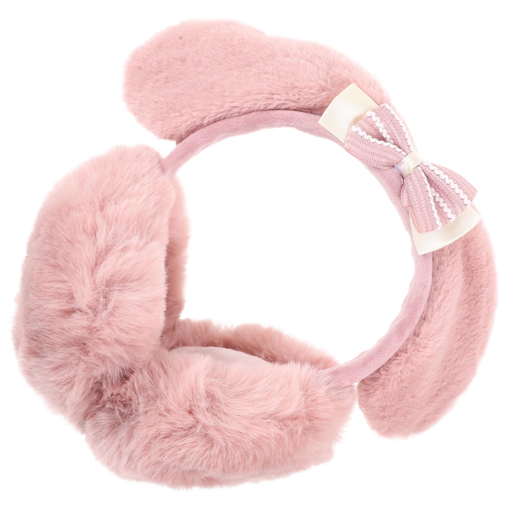 Didiseaon Warm Earmuffs for Women Plush Soft Ear Muffs Winter Ear Warmers Fashionable Bow Design Winter Women