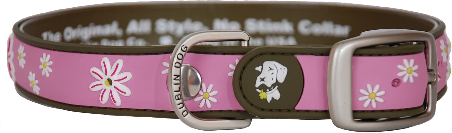All Style 17-Inch by 21-1/2-Inch No Stink Dog Collar, Large, Cotton Candy