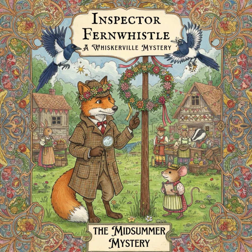 The Whiskerville Mysteries: Inspector Fernwhistle and the Misummer Mystery: Book in the Cozy Mystery Coloring Series for Adults, Cozy Mystery, ... Coloring books with cozy detective story)
