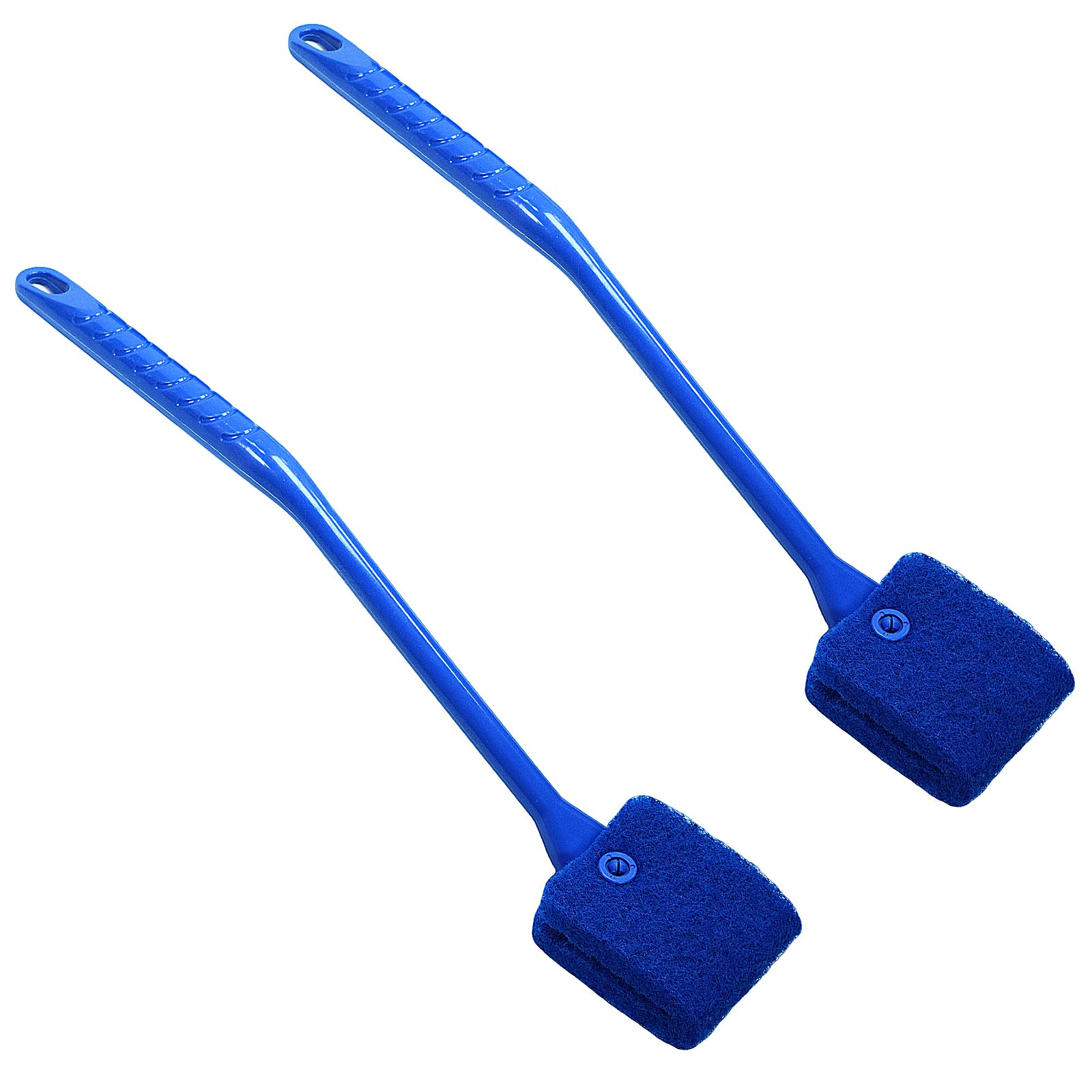 2PCS Fish Tank Cleaning Tools, Aquarium Double Sided Sponge Brush, Fish Tank Cleaner with Long Handle