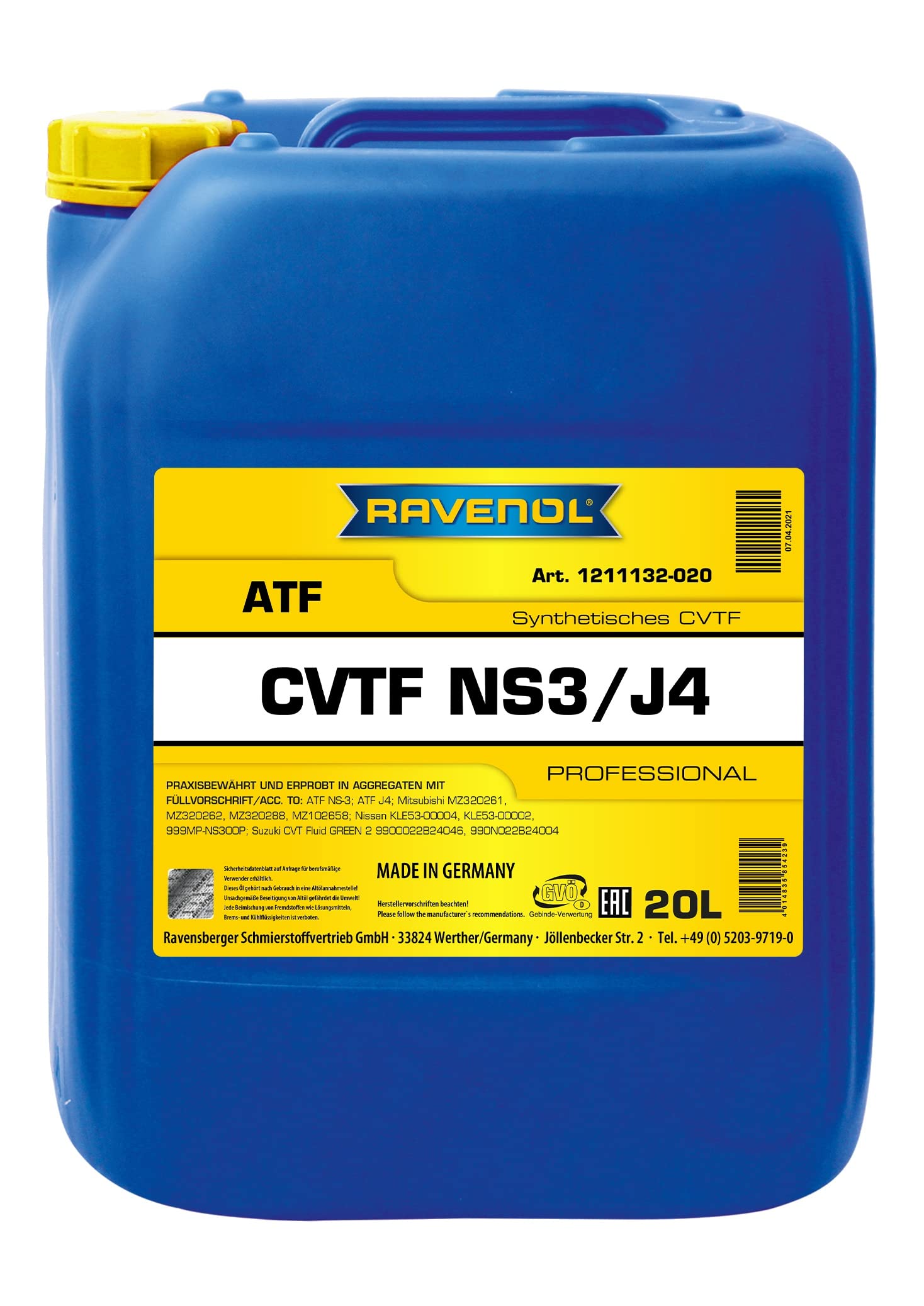 CVTF NS3/J4 Fluid