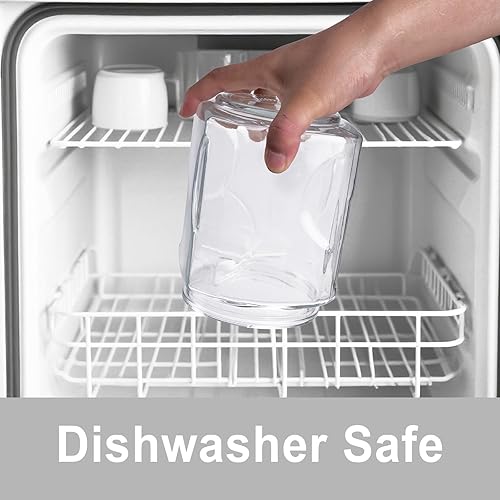 Miniatura 4 de Tarros de vidrio con tapas de 64 onzas, sello de silicona hermético y diseño antideslizante, recipientes grandes de almacenamiento de vidrio con