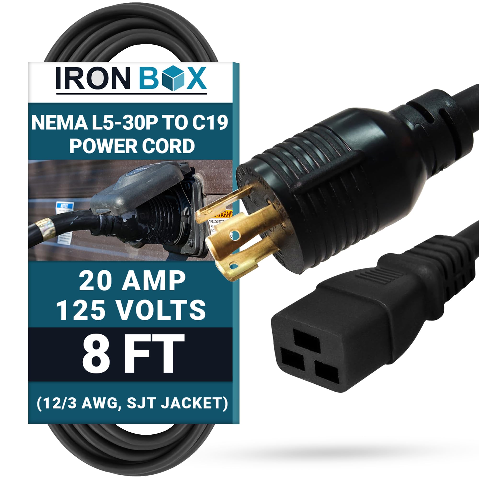 Amazon.com: IronBox NEMA L5-30P Plug to C19 Connector Power Cord