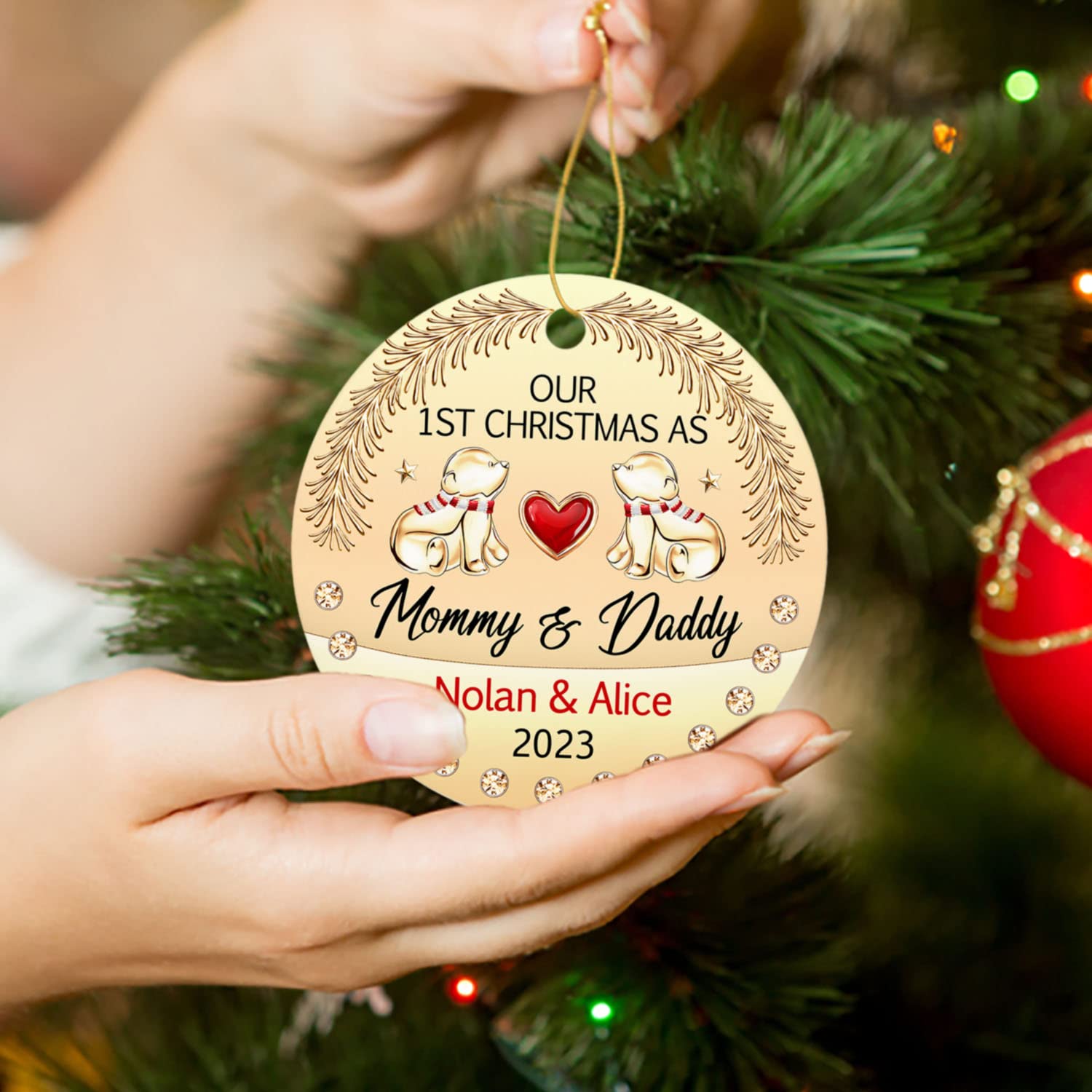 First Christmas As Mom And Dad Shirt First Christmas As Mommy