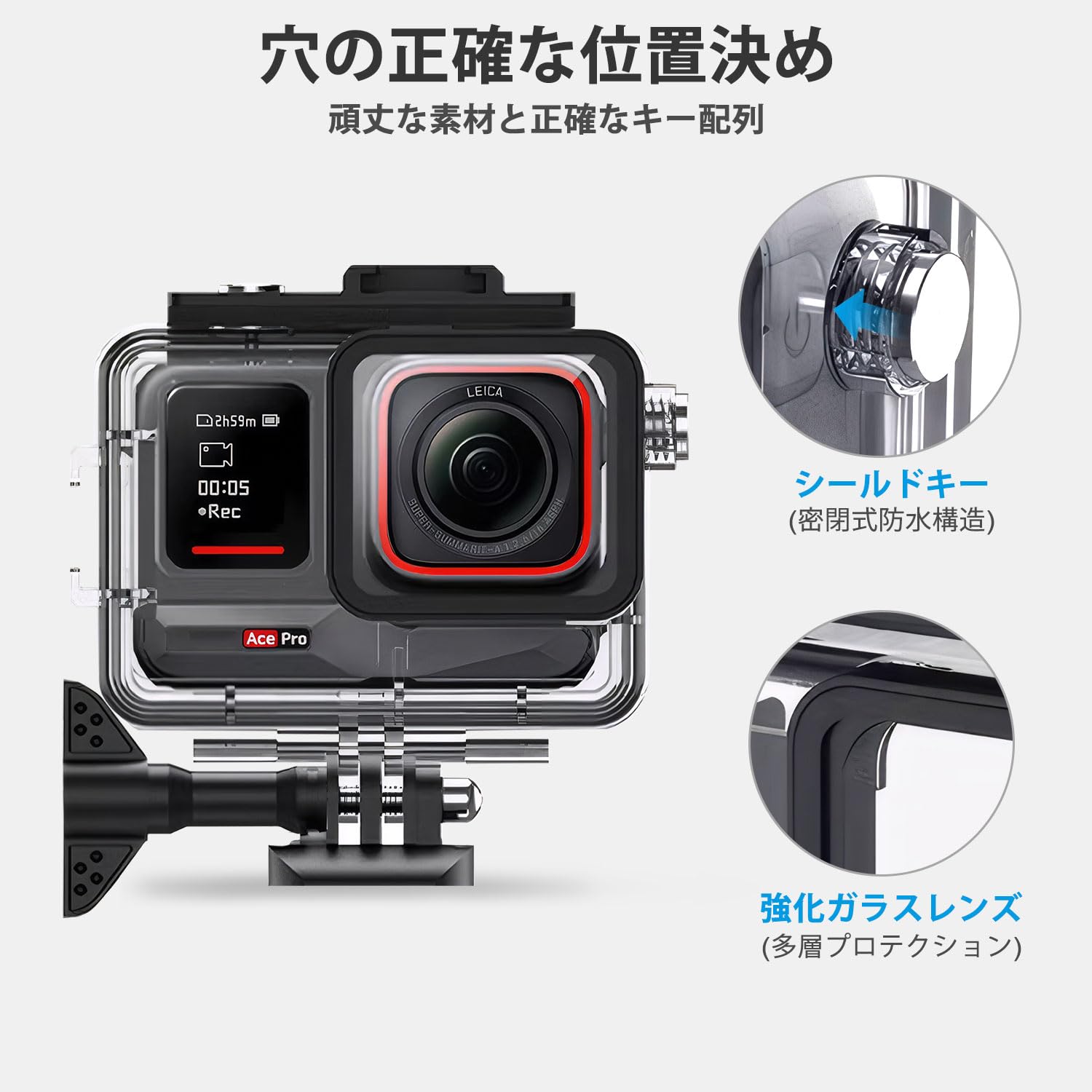 Custodia Impermeabile FitStill Per Insta 360 ACE Pro/Pro 2 - Fino A 60m - Foto 13