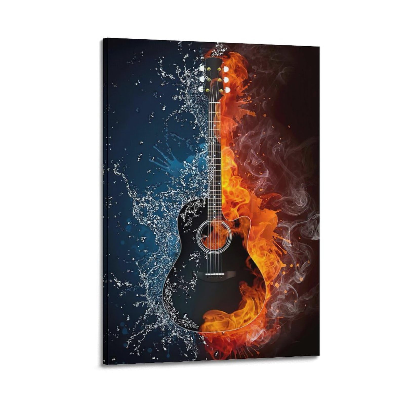 ZXJYMX Poster creativo astratto decorativo con paesaggio musicale di ispirazione musicale, poster decorativo da parete su tela, stampa moderna per camera da letto, poster decorativo per camera da