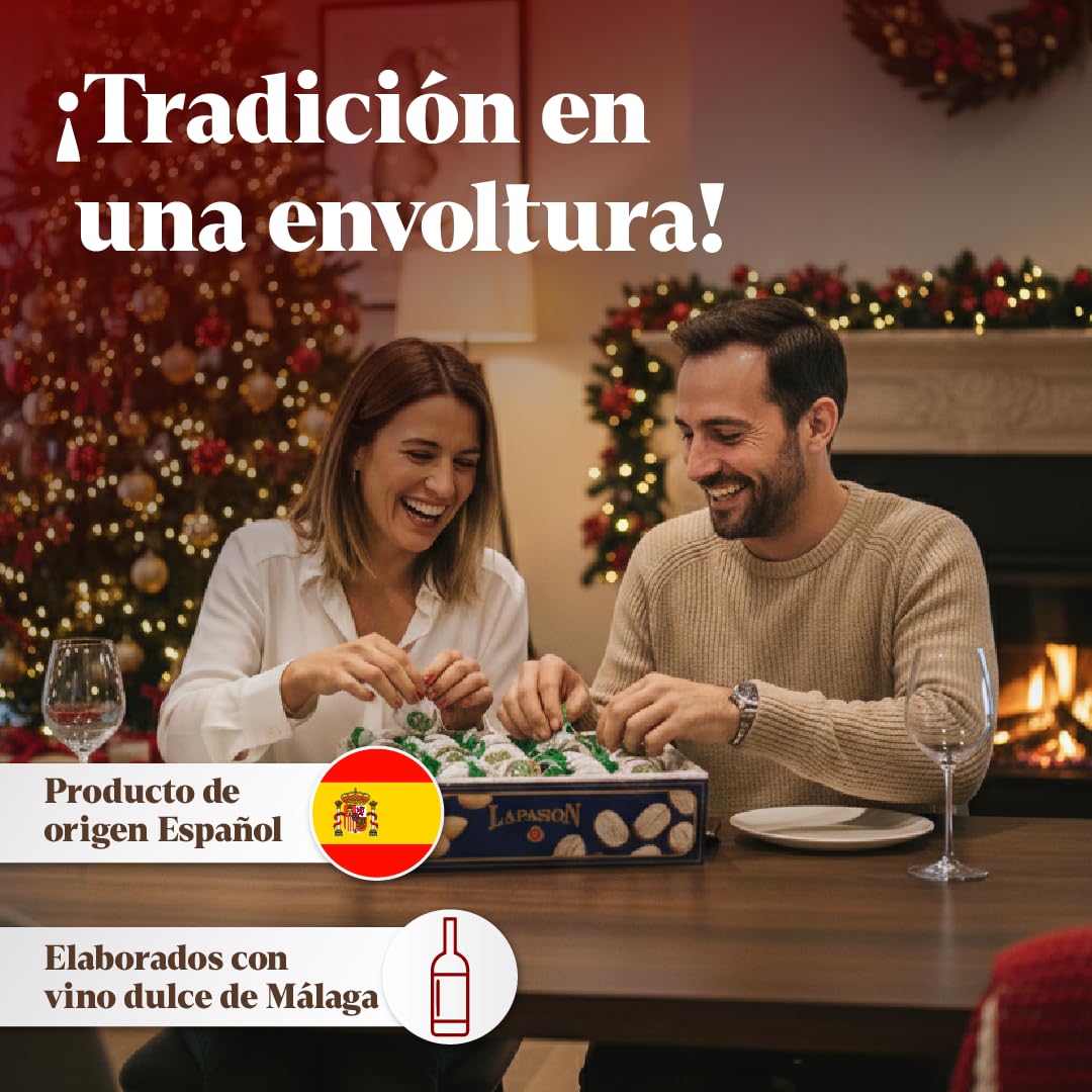 LAPASION - Roscos de Vino Málaga Con Edulcorante | Rosquillas Sin Azúcar | Dulce Tradicional | 3 Kg