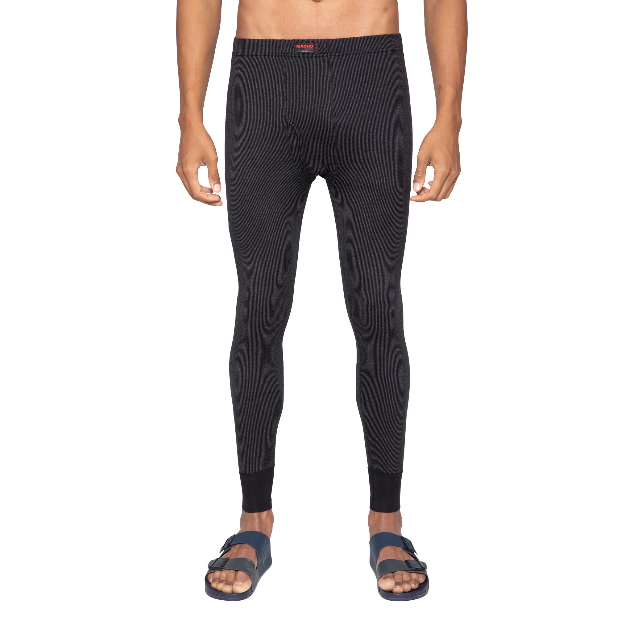 sporto Ultima Black Men's Trouser Inner Elastic Thermal Bottom |Super Combed Cotton Rich Regular Fit Body Warmer top | Soft, Breathable & Naturally Insulated Winter Underpant-picture-13