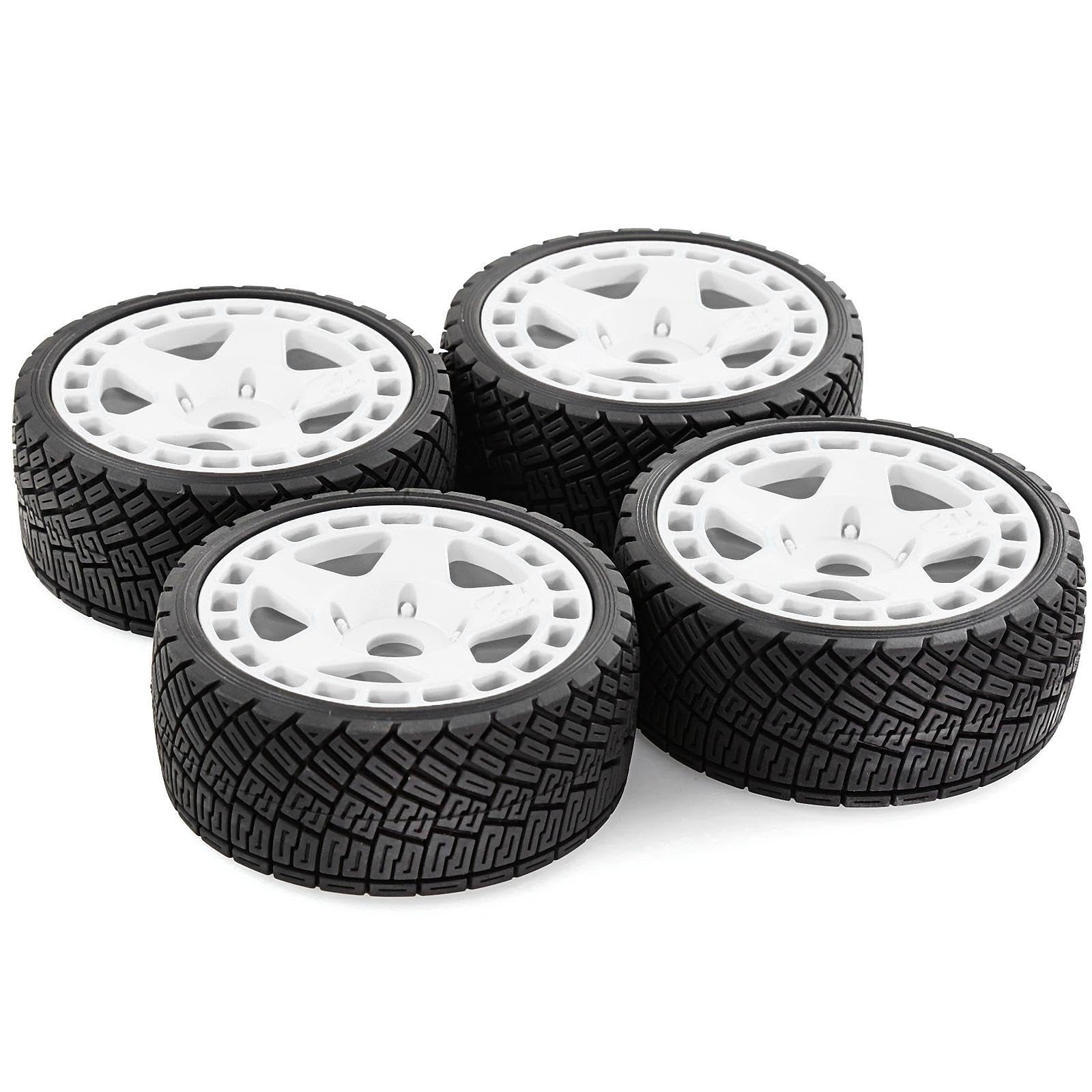 4er Set RC Räder Und Reifen für 1:7 1:8 Crawler Autos, Weiß