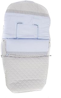 Saco Universal de Entretiempo para Silla de Paseo.Serie Acolchado nube gris celeste Danielstore