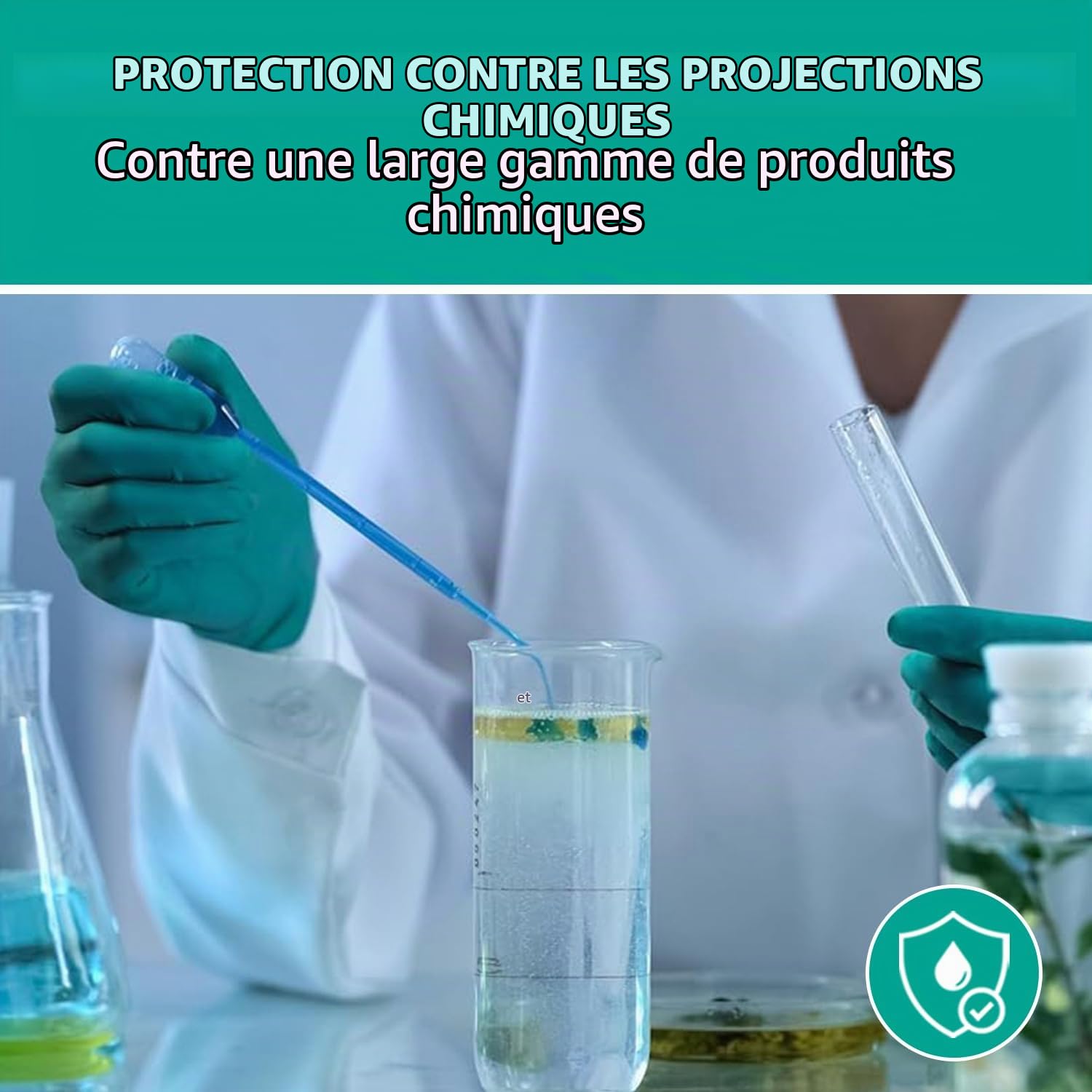 Ansell TouchNTuff 92-605 Gants Jetables en Nitrile, Non Poudrés, Haute Protection Chimique et Mécanique, Contact Alimentaire, Sécurité Industrielle, Sans Latex, Vert, Taille M (100 Gants)