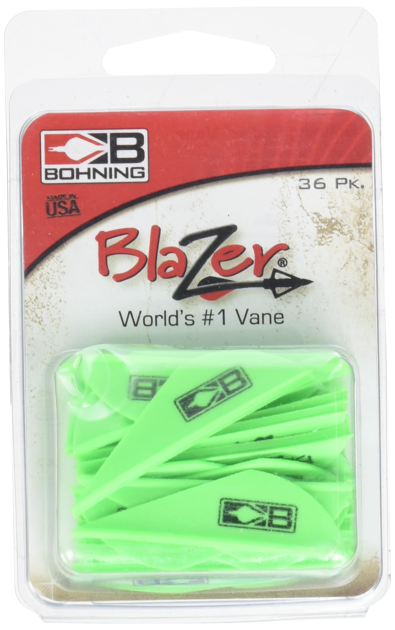 Bohning Blazer Vane (Pack of 36), Kiwi, 2