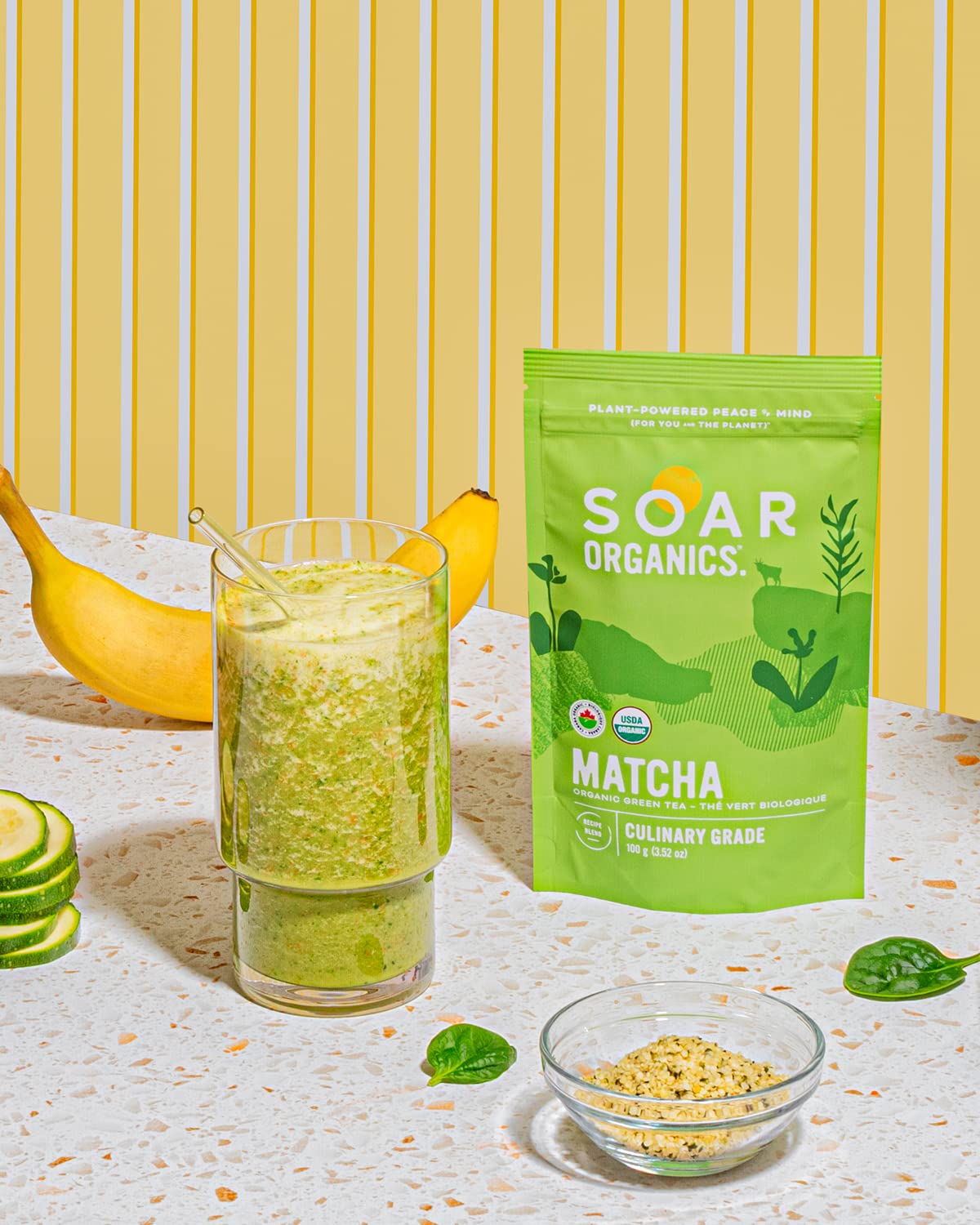 Soar Organics - Culinary Grade Matcha Green Tea Powder - Authentic Japanese Origin - For Lattes Smoothies Baking — view 6