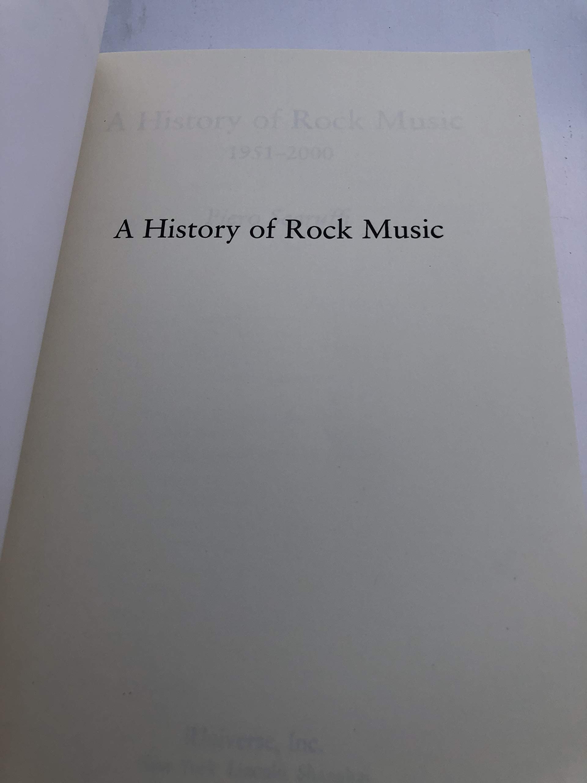 A History of Rock Music, 1951-2000