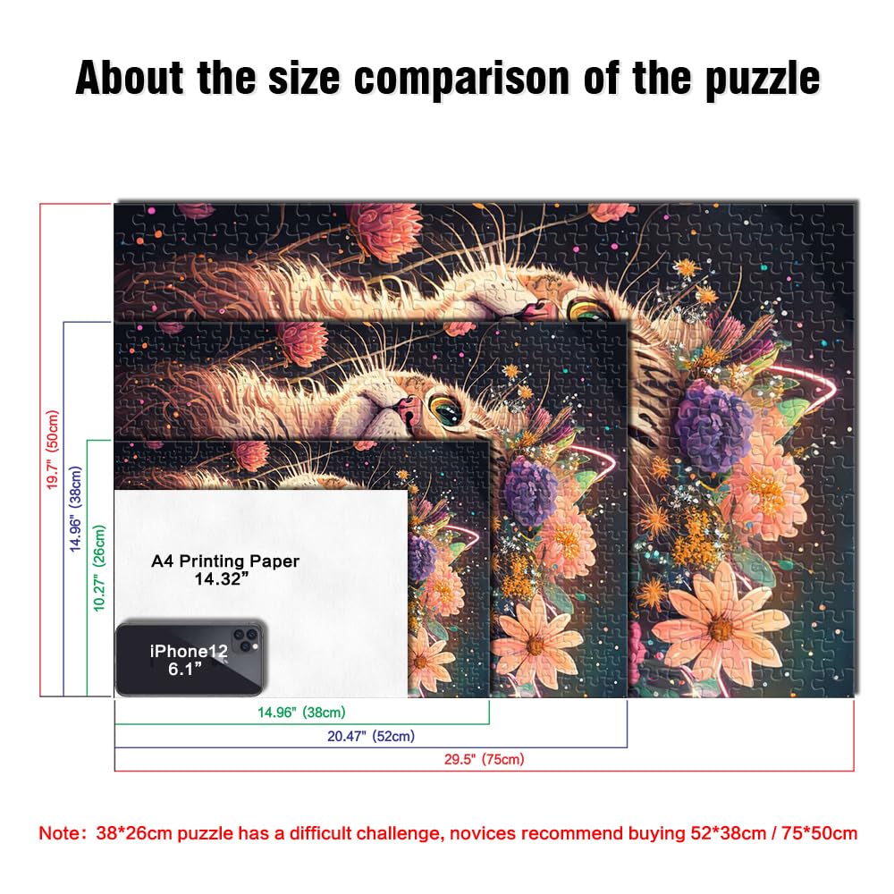 Puzzle da 1000 pezzi per adulti - Famiglia di gatti carina e
