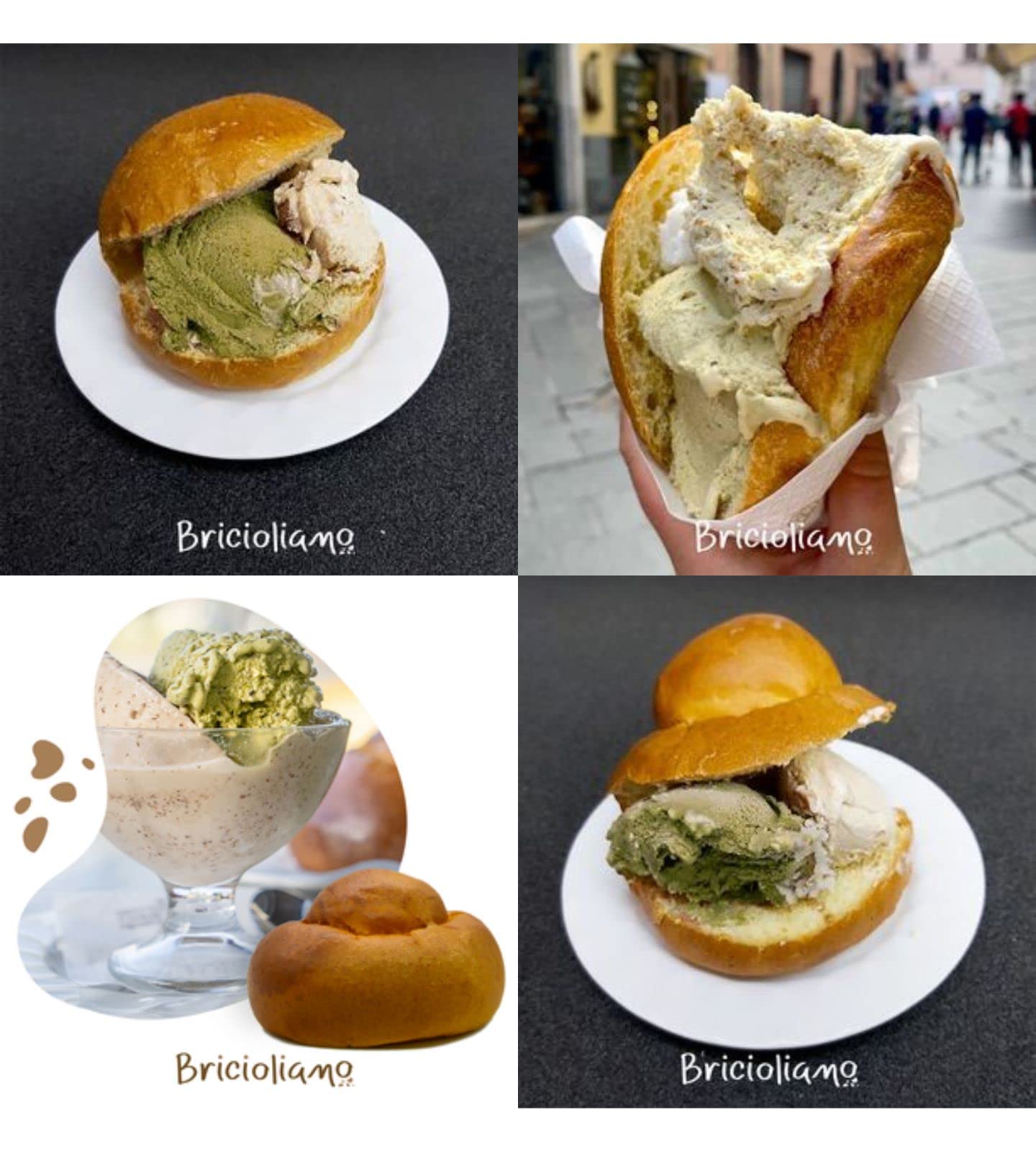 BRICIOLIAMO...30 Brioches Artigianali fresche per Gelaterie e Bar - Col tuppo/senza tuppo IMBUSTATE SINGOLARMENTE - Prodotte in Sicilia. (COL TUPPO, 30)