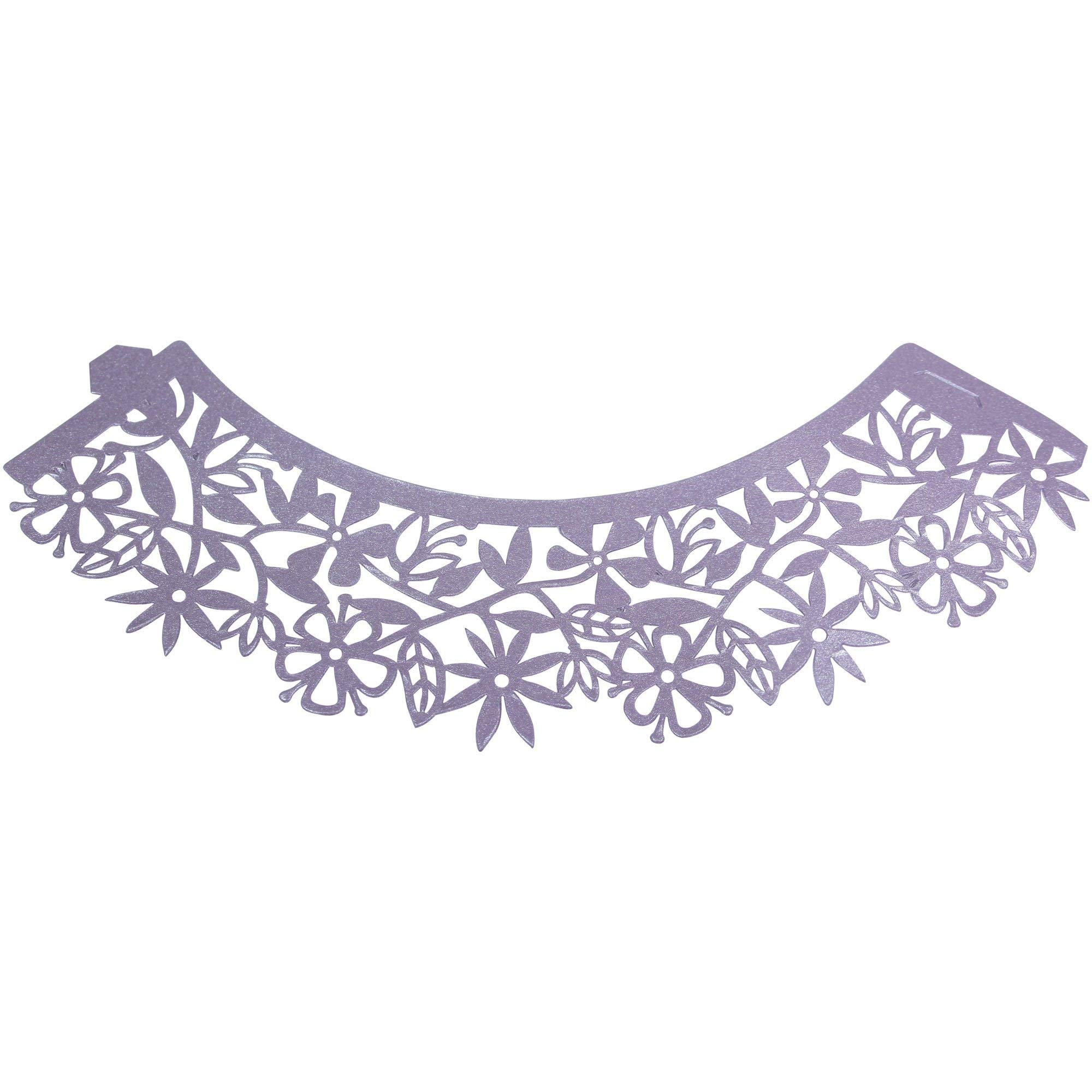 PME Mauve Floral Cupcake Wrappers, Pack of 12