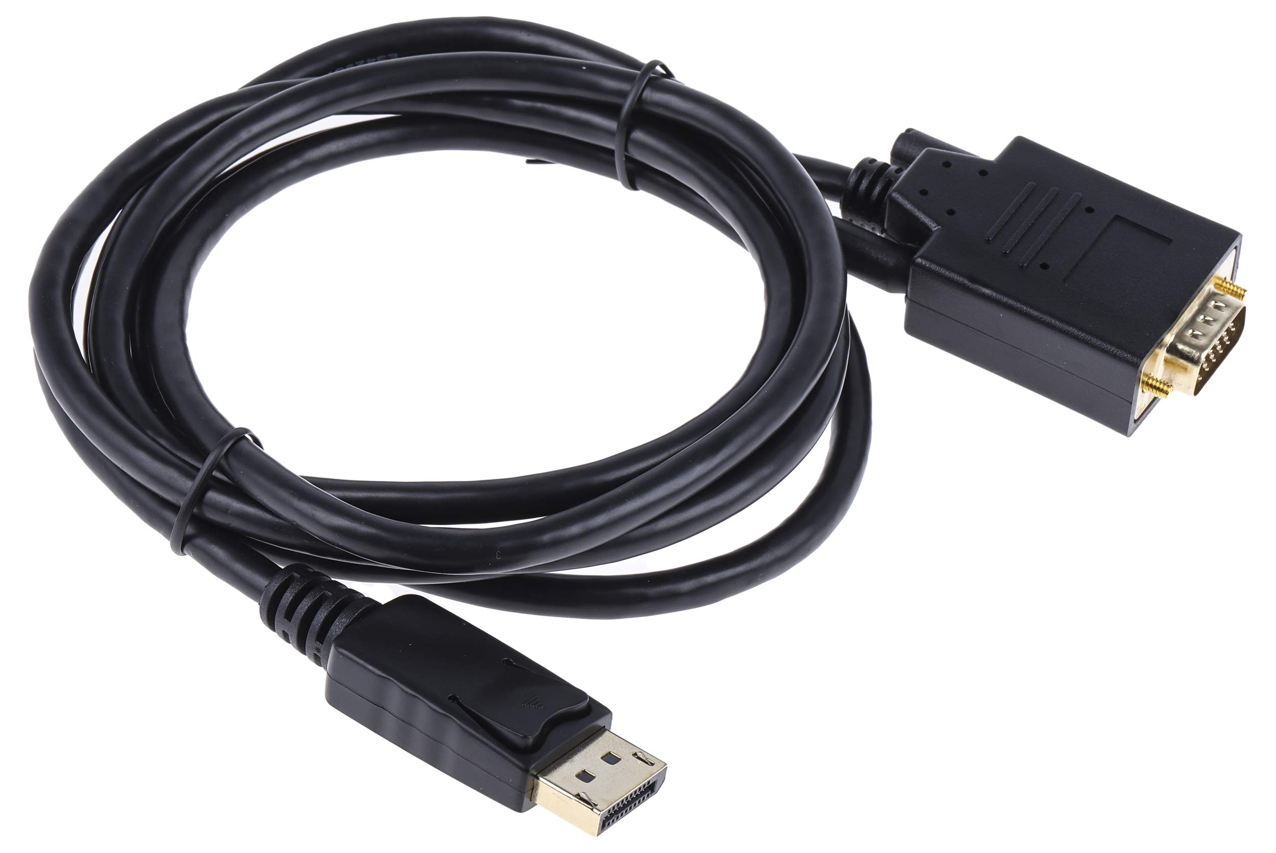RS PRO, Stecker DisplayPort-Kabel A DisplayPort B VGA - Stecker, 2 m Polyvinylchlorid