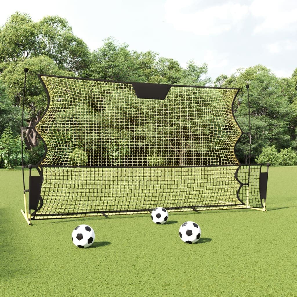 Fútbol Rebounder 183 x 85 x 120 cm Negro Amarillo