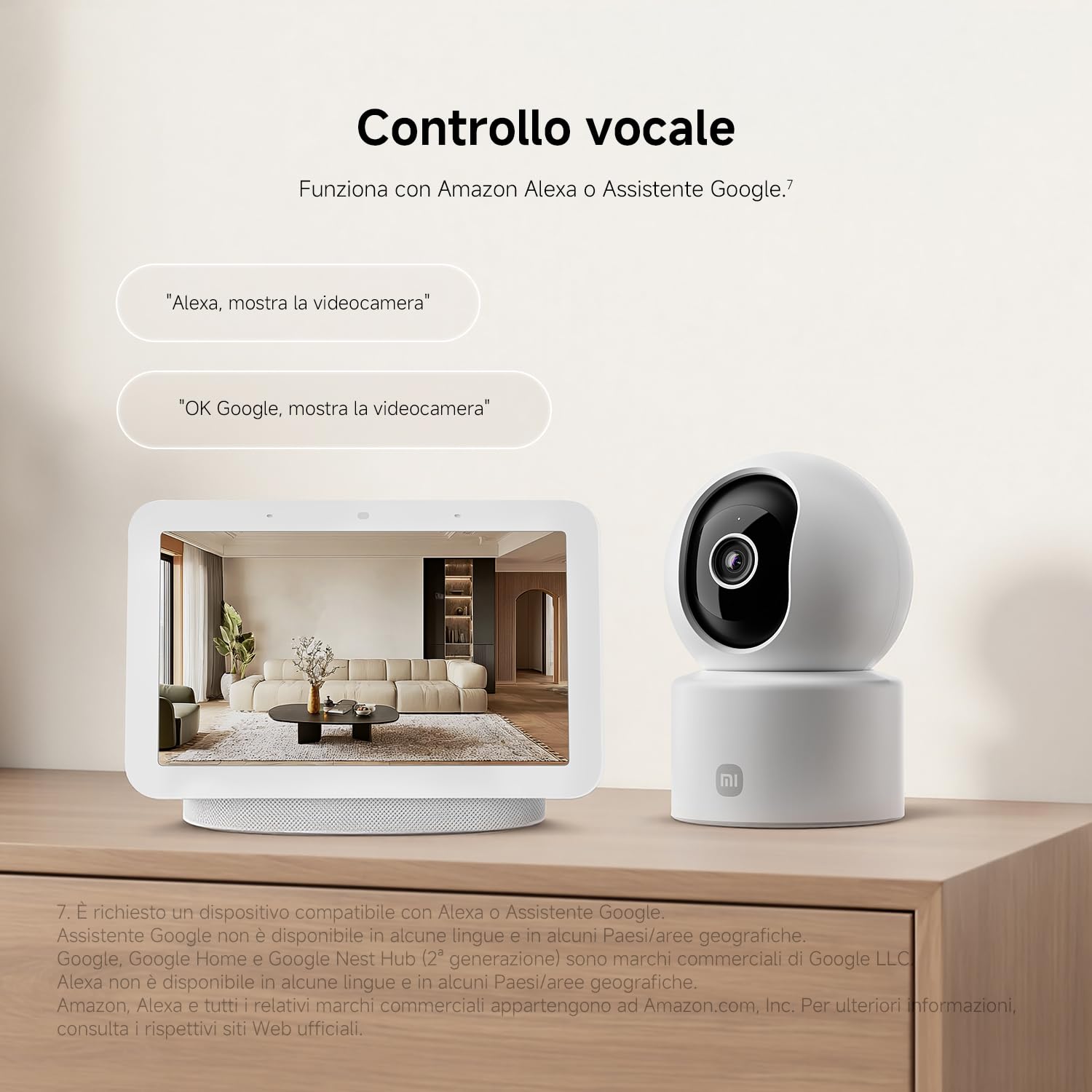 XIAOMI C302 Indoor WiFi Camera 2K (3MP) with Privacy Shield, 360° Vision Camera, AI Detection of Baby/Pets, Two-Way Audio, Ultra-Colors in Very Low Light, Alexa