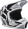 Fox Racing Unisex V1 Motocross Dirt Bike Helmet, BlackWhite, Large