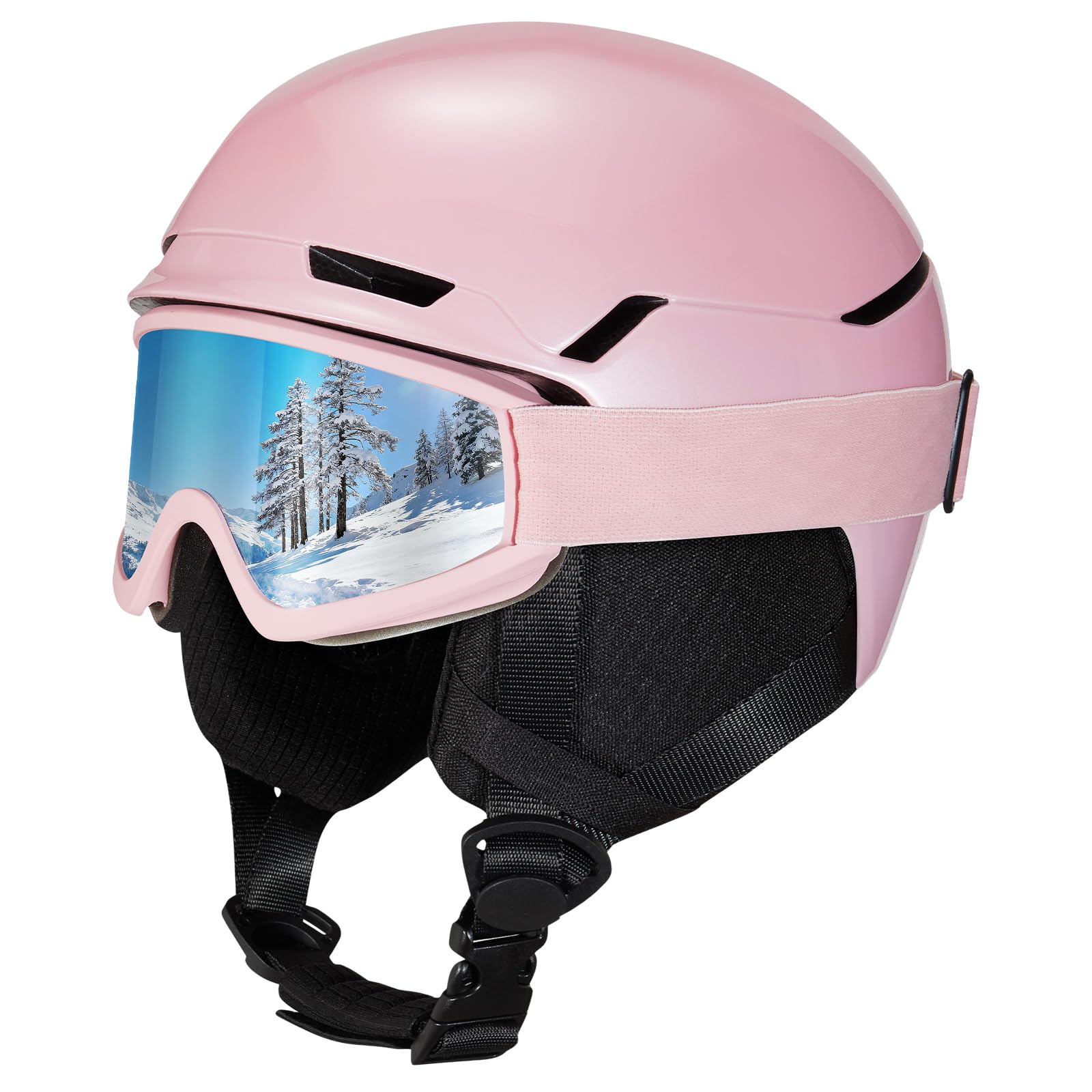 Ski Helmet Snowboard Helmet for Men Women Adults, PC Shell & EPS Foam, Adjustable Fit Snow Helmet for Snowboarding Skiing