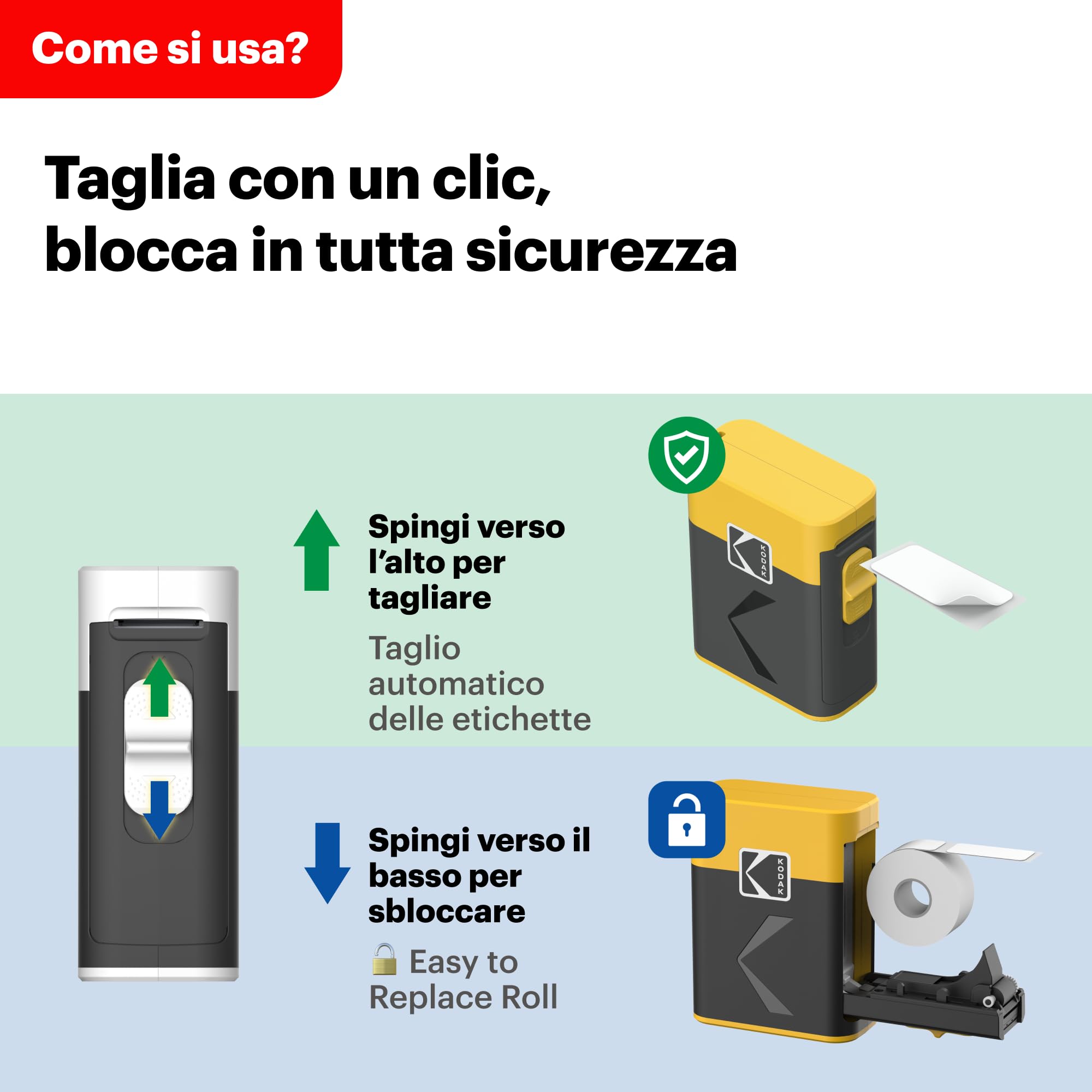 KODAK Label Era Regalo di Natale M50 Label Maker Machine Bundle, bianco
