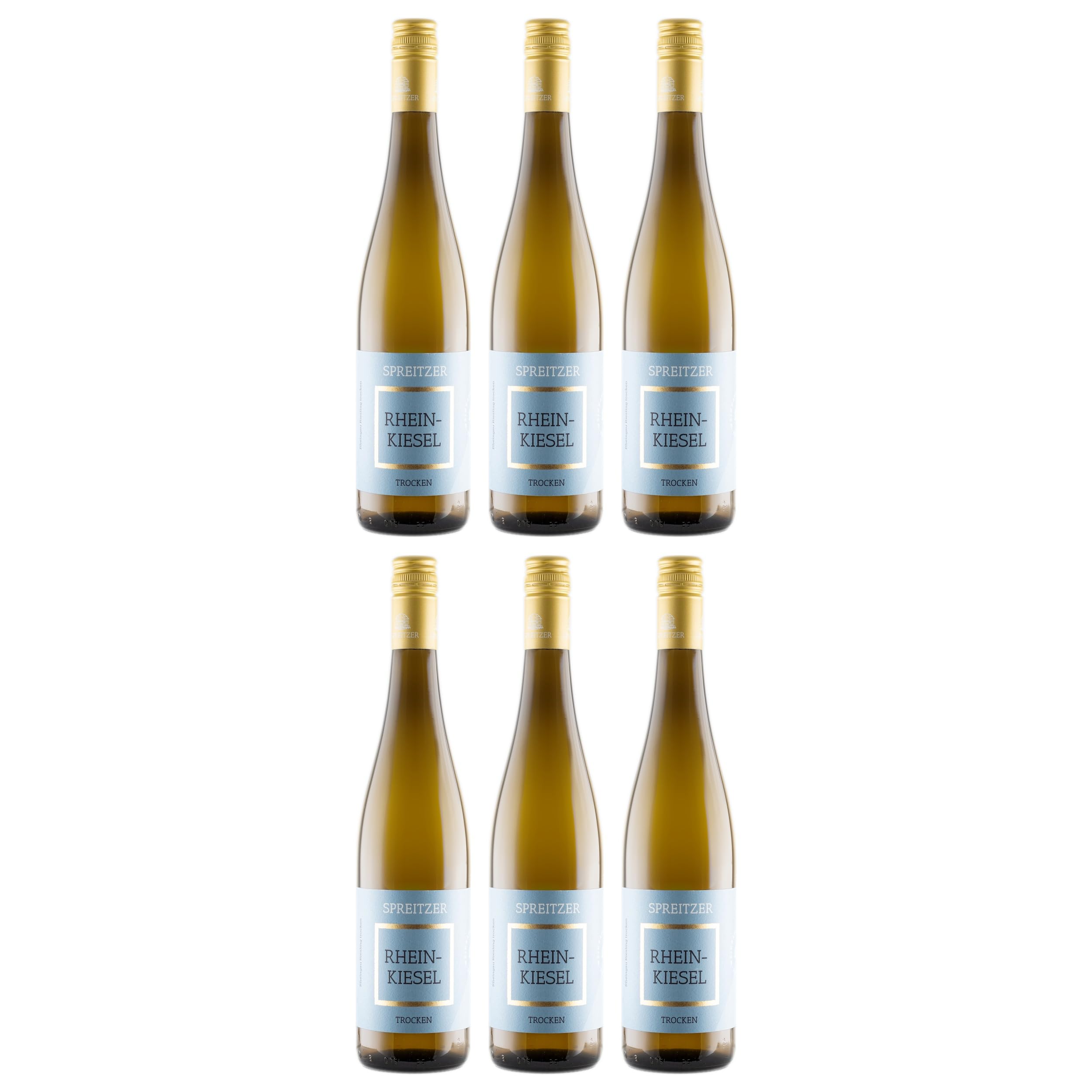 Spreitzer Rheinkiesel Riesling Weisswein Weiss trocken Deutschland inkl. FeinWert E-Book (6 x 0.75 l)