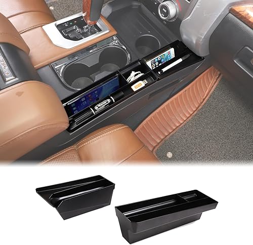 Aunginsy Caja de almacenamiento para palanca de cambios lateral de consola central, compatible con Toyota Tundra 2014-2021, caja de almacenamiento Aunginsy Caja de almacenamiento para palanca de cambios lateral de consola central, compatible con Toyota Tundra 2014-2021, caja de almacenamiento
