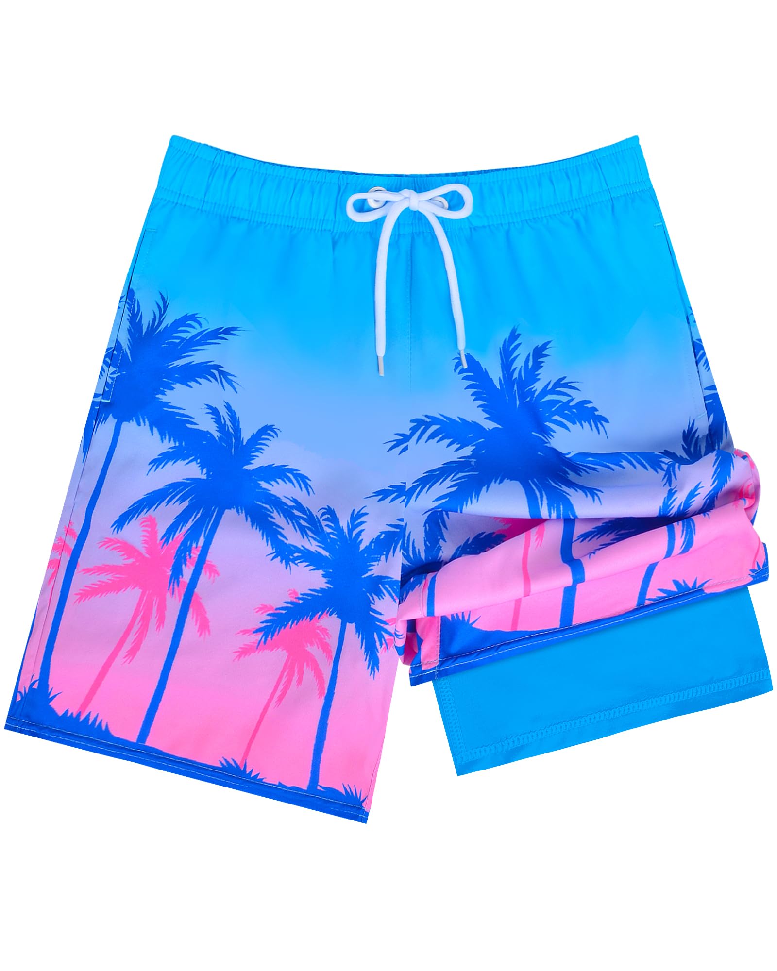 Maillot de bain pour garçons avec doublure de compression - Séchage rapide - Maillot de bain pour garçons - Short de plage