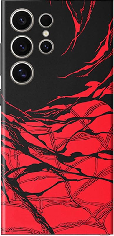 Skin Wrap Compatible with Samsung Galaxy S24 Ultra Coloful Decal (Red) | Phone Sticker, Protective Film, Vinyl Cover for Back, Camera, Frames