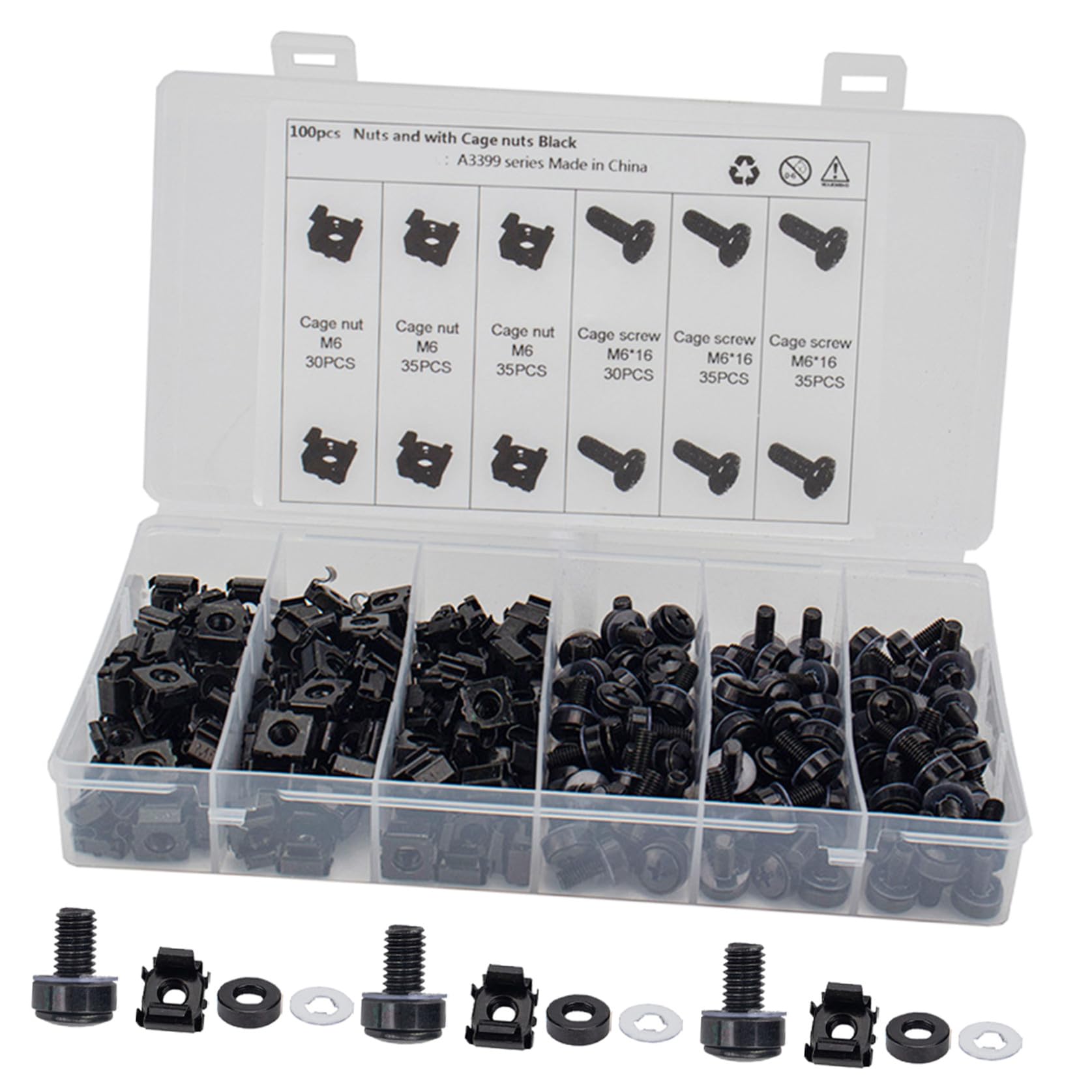 Homoyoyo 1 Set Tornillos Metálicos Pernos Prisioneros de Metal Tornillo para Armario Diseño Práctico para Almacenamiento Industrial