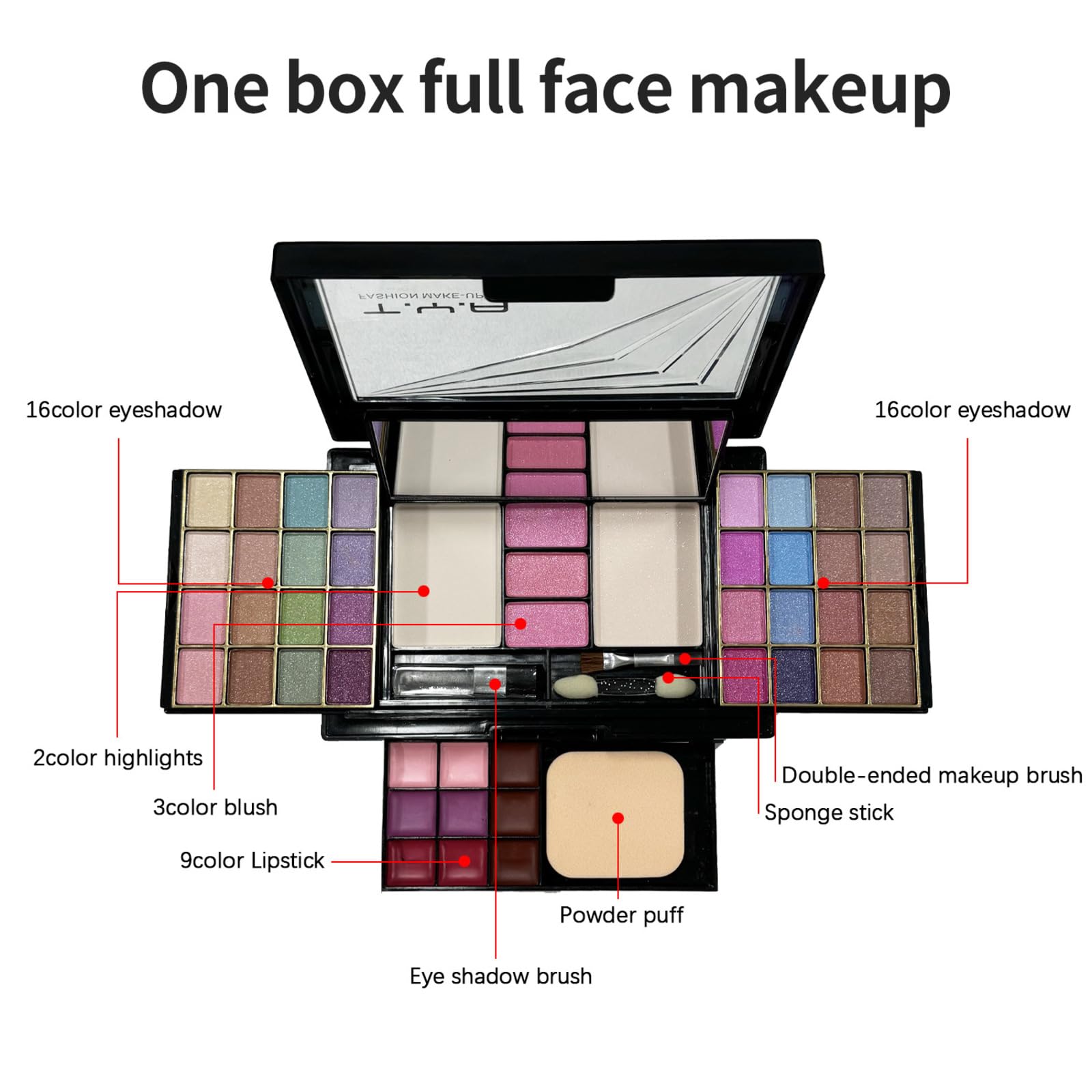 All-in-one Makeup Set Gift, Make-Up Sets, Makeup Kit for Women Make up Set for Traveling Long Lasting - Image 2