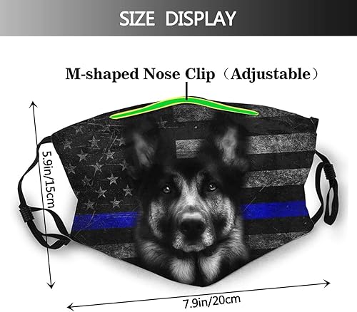 Miniatura 2 de Máscara de la bandera de Estados Unidos gris con bandera de Estados Unidos, máscara patriótica, lavable